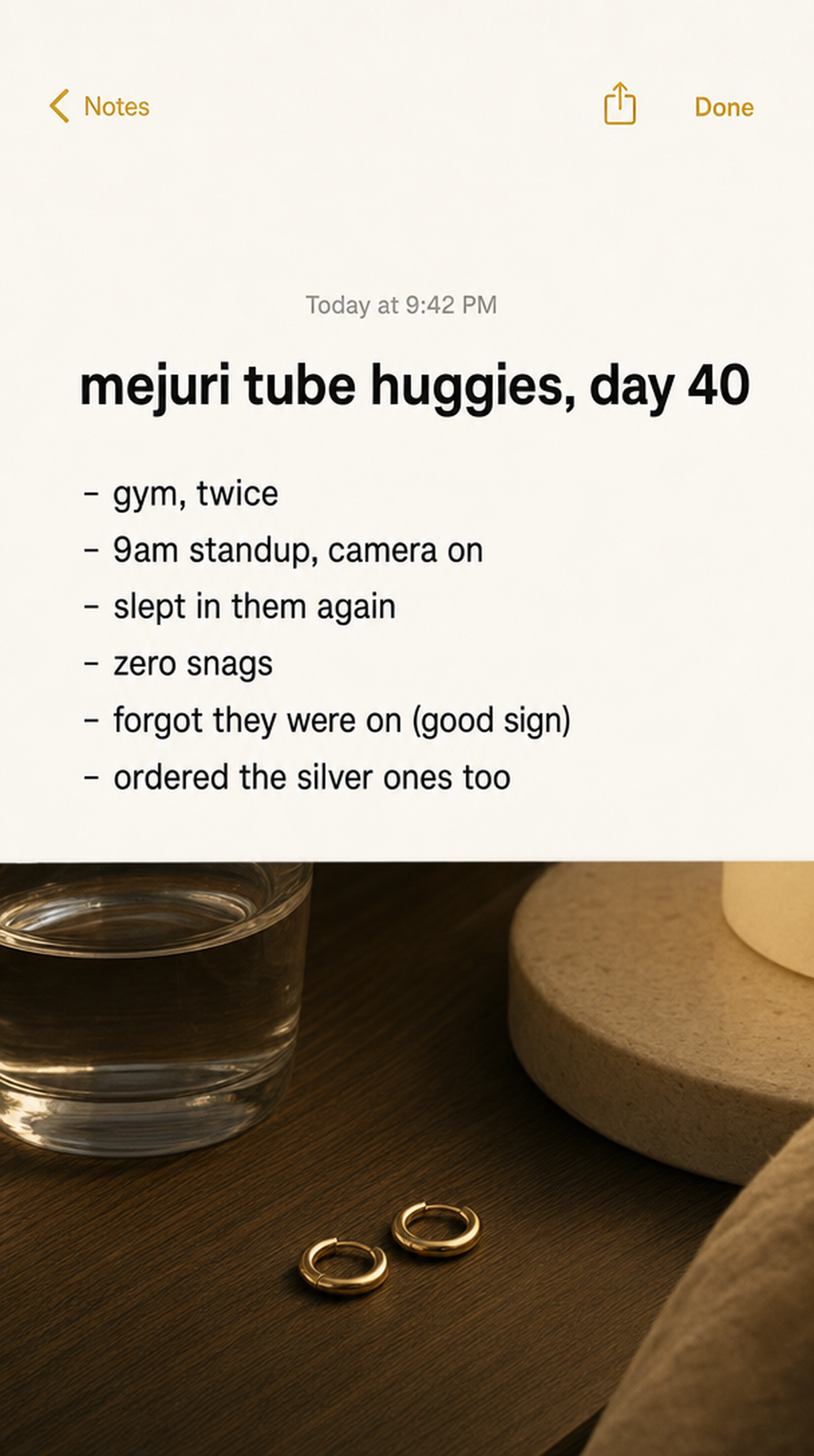 02. tube huggies, day 40